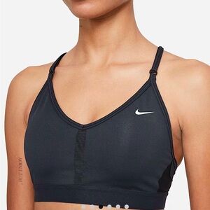 Nike Black Sports Bra with White Logo